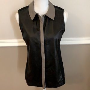 Burning Torch leather front vest